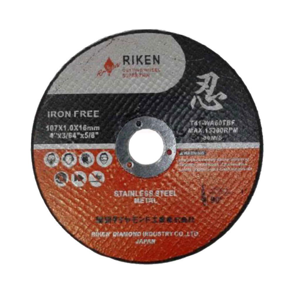Riken Super Thin Cutting Wheel (INOX/Metal) 4 Riken Super Thin Cutting Wheel (INOX/Metal) 4